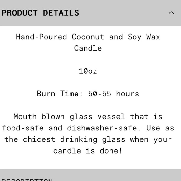 Public Goods Lavender & Vanilla 12.3oz candle. Plant based, vegan, soy wax - Picture 4 of 6